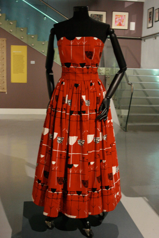 Marian Mahler, Linear Flowers dress